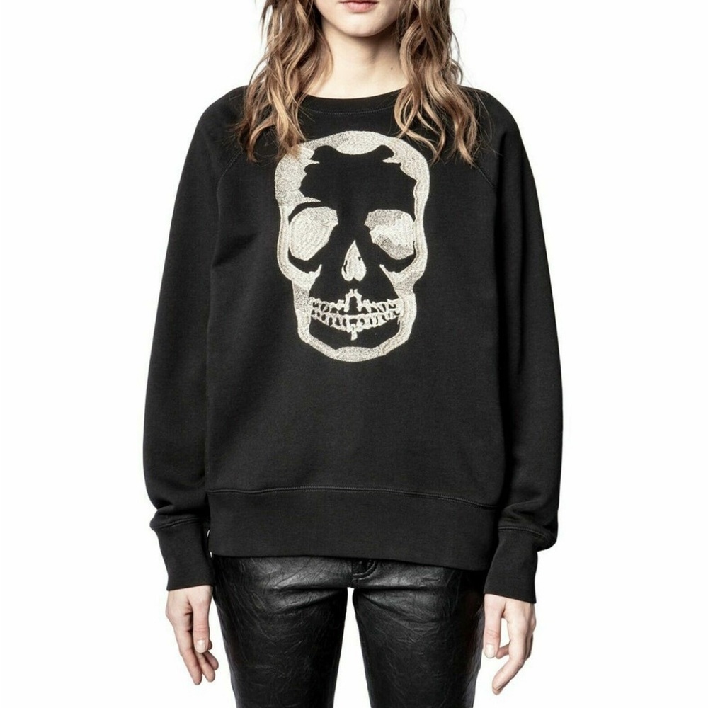 Zadig Voltaire 💀Zadig&Voltaire METALLIC SKULL SWEATSHIRT M ⚡